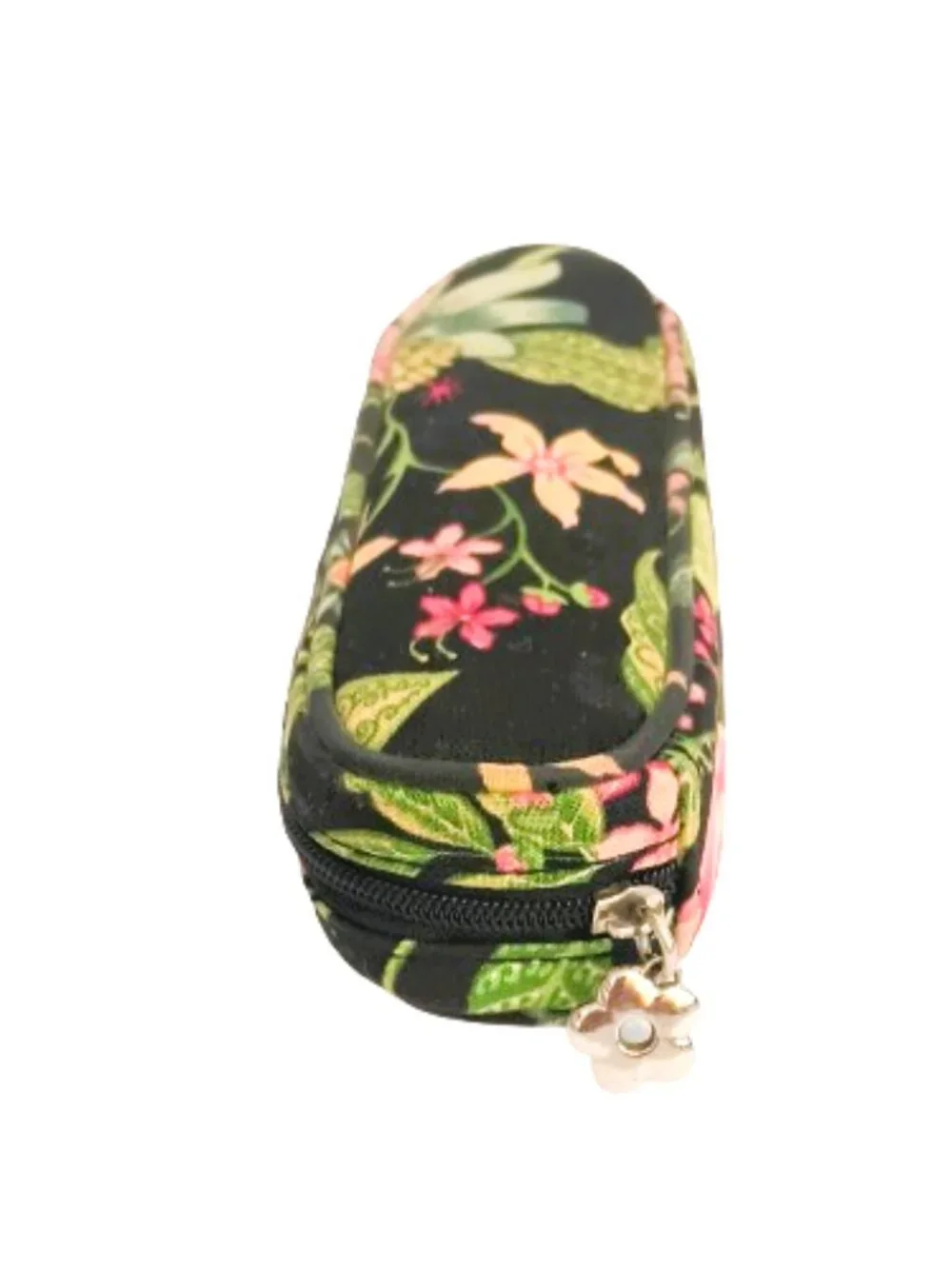 Vera Bradley Floral Soft Eye Glass Case Zip Around Multi Colored Fabric